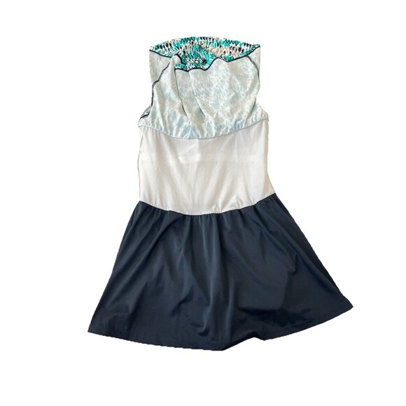 Le Cove Swimdress Women’s Size 14 Teal Ikat Removable Straps - Picture 6 of 11